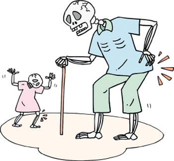 堅強的骨骼需要微量元素鈣